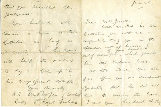 Jarratt letter